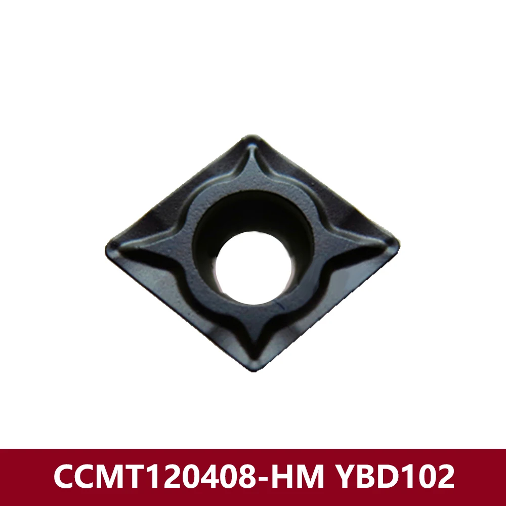 

Original CCMT120408-HM YBD102 Carbide Inserts CCMT432-HM CCMT120408 CCMT 120408 CCMT1204 CNC Cutter Lathe Tools Holder Cast Iron