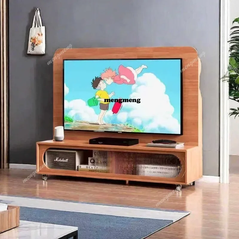 R134 Movable TV Cabinet TV Shelf Simple Modern Small Apartment Living Room Playing Games