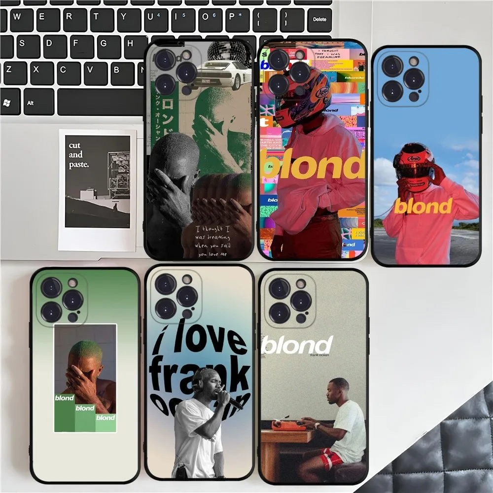 F-Frank Singer Ocean Blonde Phone Case For iPhone 15 14 11 12 13 Mini Pro XS Max Cover 6 7 8 Plus X XR SE 2020 Funda Shell