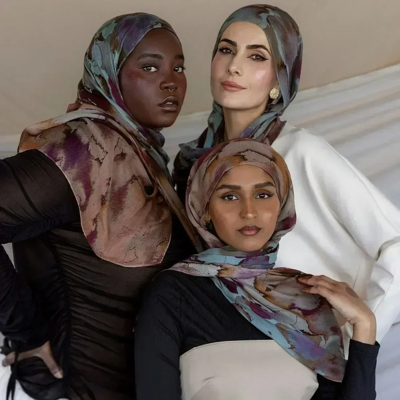 Hijab en coton tissé de haute qualité pour femmes musulmanes, écharpe Islam, châle doux et léger, imprimé Modal, Eid, 2024