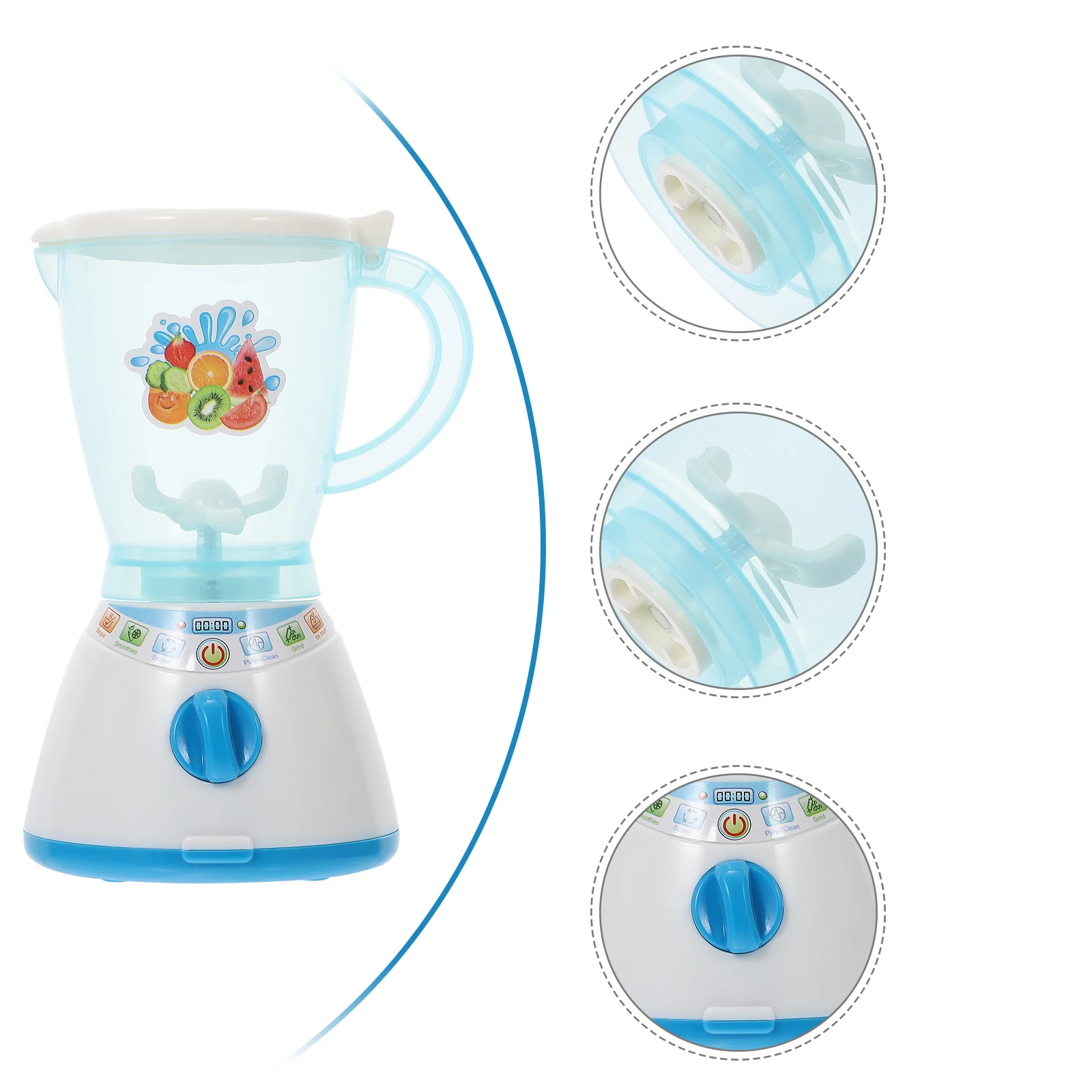 

1pc Simulation Mini High Speed Blender Safe Kids Play House Gift Cognitive Development Puzzle Game Pretend Play Learning