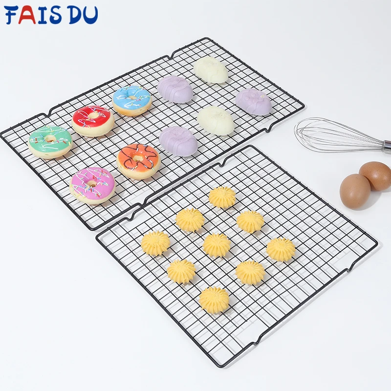 

FAIS DU Cooling Rack for Baking Cake Pastry Stainless Steel Nonstick Rack Tray Cookie Holder Shelf Rack BBQ Kitchen Gadgets