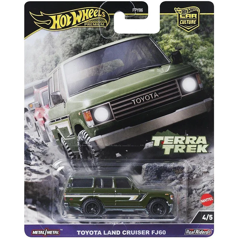 Hot Wheels Premium Car Culture Terra Trek 2024 Mitsubishi Pajero Evolution Datsun King Cab Toyota Land 1/64 Car Model Toy FPY86