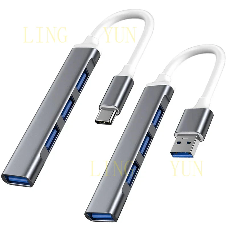 

USB-хаб Z USB C HUB USB 3.0 Type C с 4 портами, мульти-сплиттер, адаптер OTG для Macbook HUB Pro 1