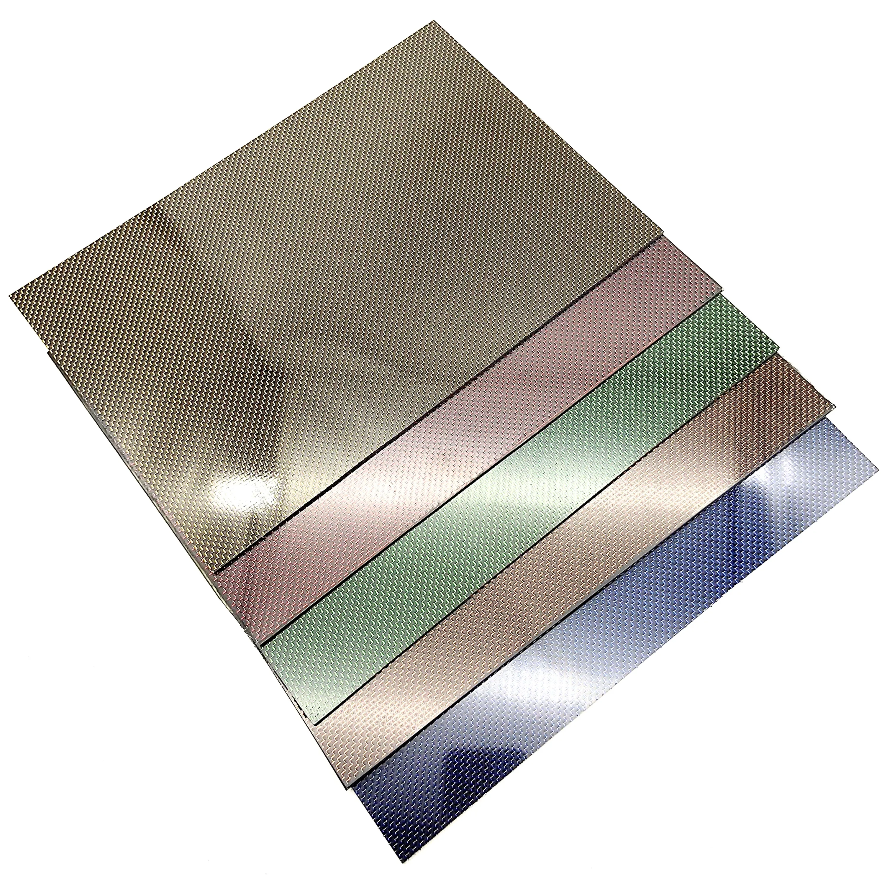 400X200mm Multicolor Carbon Fiber Plate Red Blue Yellow Green Orange 3K Carbon Fiber Composite Board Panel Thickness 1mm 2mm 3mm