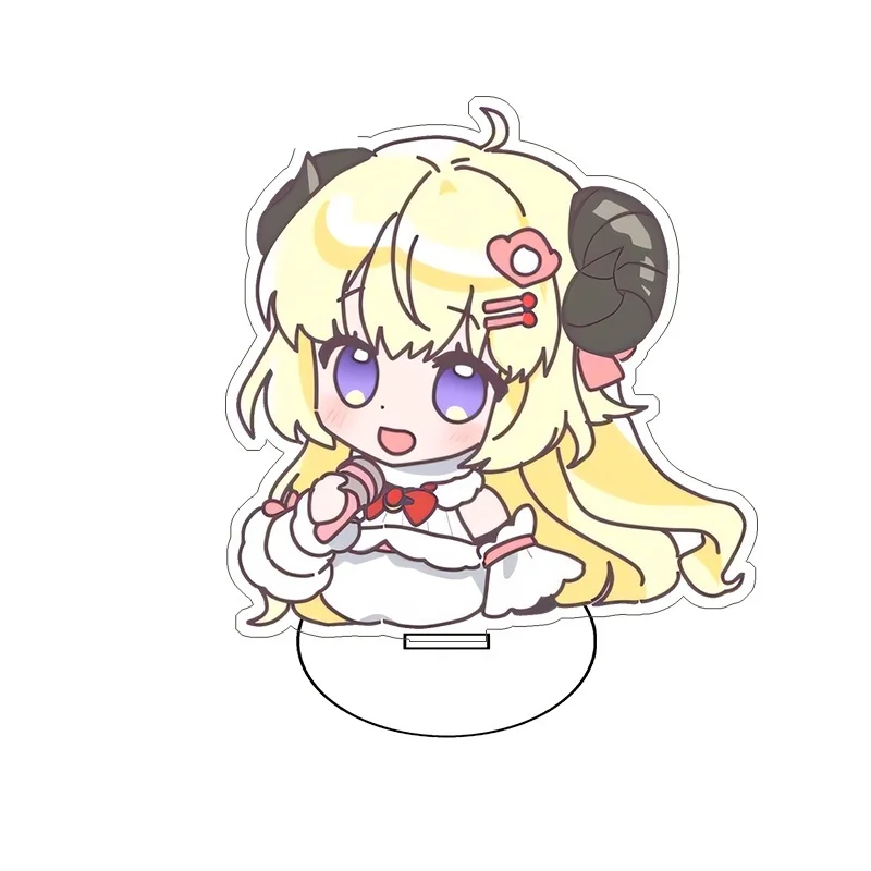 Anime Cute Toy Hololive Vtuber Figure Stand Usada Pekora Uruha Rushia Hosimati Suisei Inugami Korone Acrylic Keychain 10CM view 4