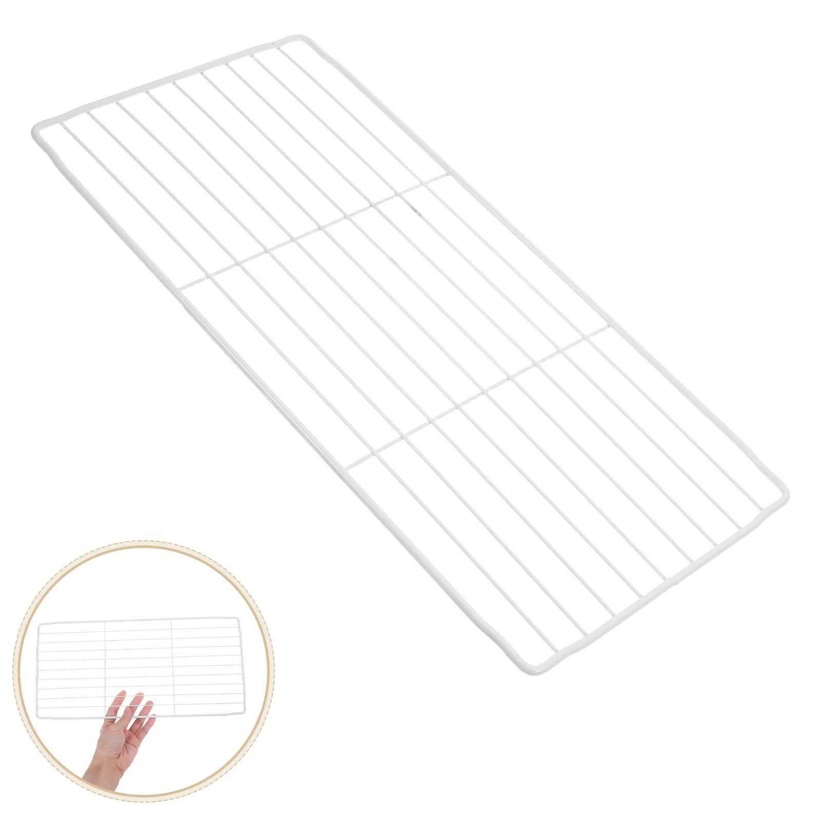 Freezer Grid Accessories Chest Storage Divided Shelves Organization Iron Basket Strong Material Versatile Storage Refrigerator