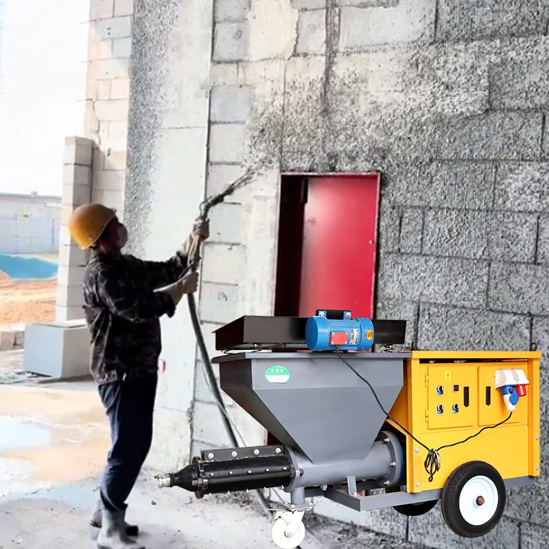 Customized 380v 660v 1140v Plaster Machine Cement Mortar Spray Pump Machine for Building Sites
