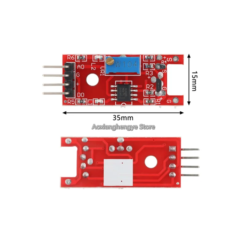 5PCS 49E Linear Hall Sensor Module, Magnetic Field Induction Switch Board, DIY Electronic Building Blocks