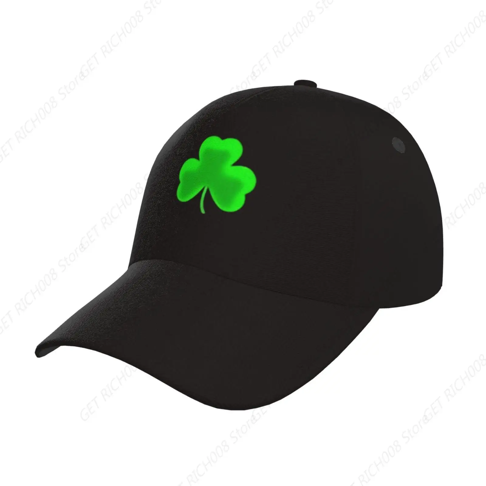 St. Patrick'S Day Shamrock Clover Baseball Cap Hats Adjustable Trucker Hat Outdoor Sun Cap For Men Women