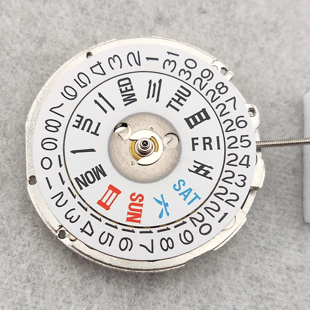 Il movimento cinese NH36 può sostituire il movimento giapponese NH36 alle 3 Doppia data bianca Meccanico automatico ad alta precisione