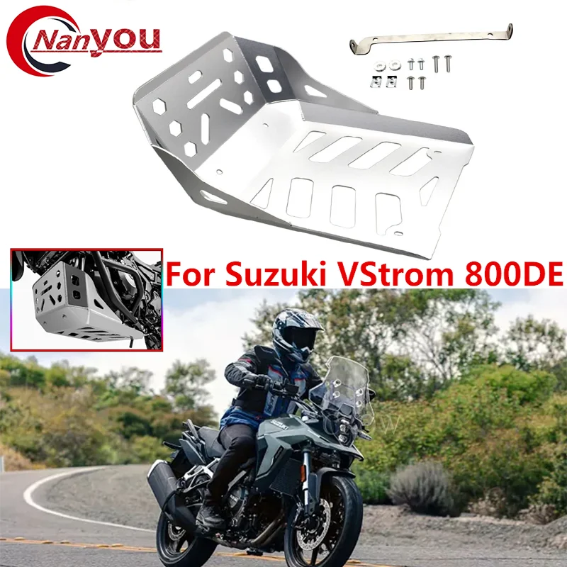 For Suzuki VStrom 800DE V-STROM 800 DE 2023 2024- Motorcycle Aluminum Engine Protection Cover Chassis Under Guard Skid Plate