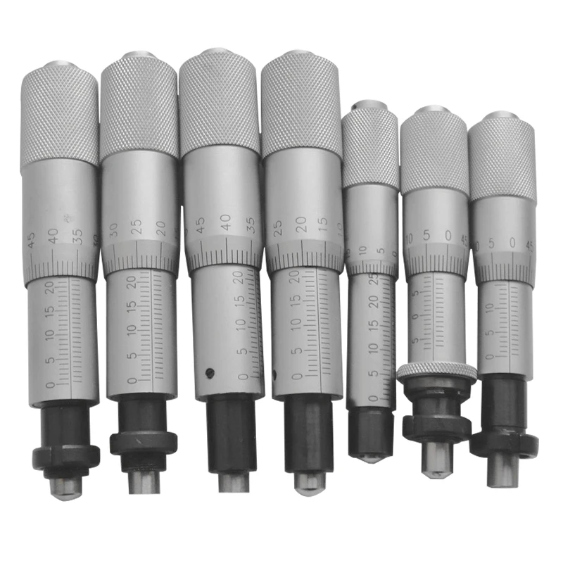 

Hot Sales High-Precision Micrometer Head 0-25-50-75-100mm Range Side Lock Self-locking Axis for Micrometers