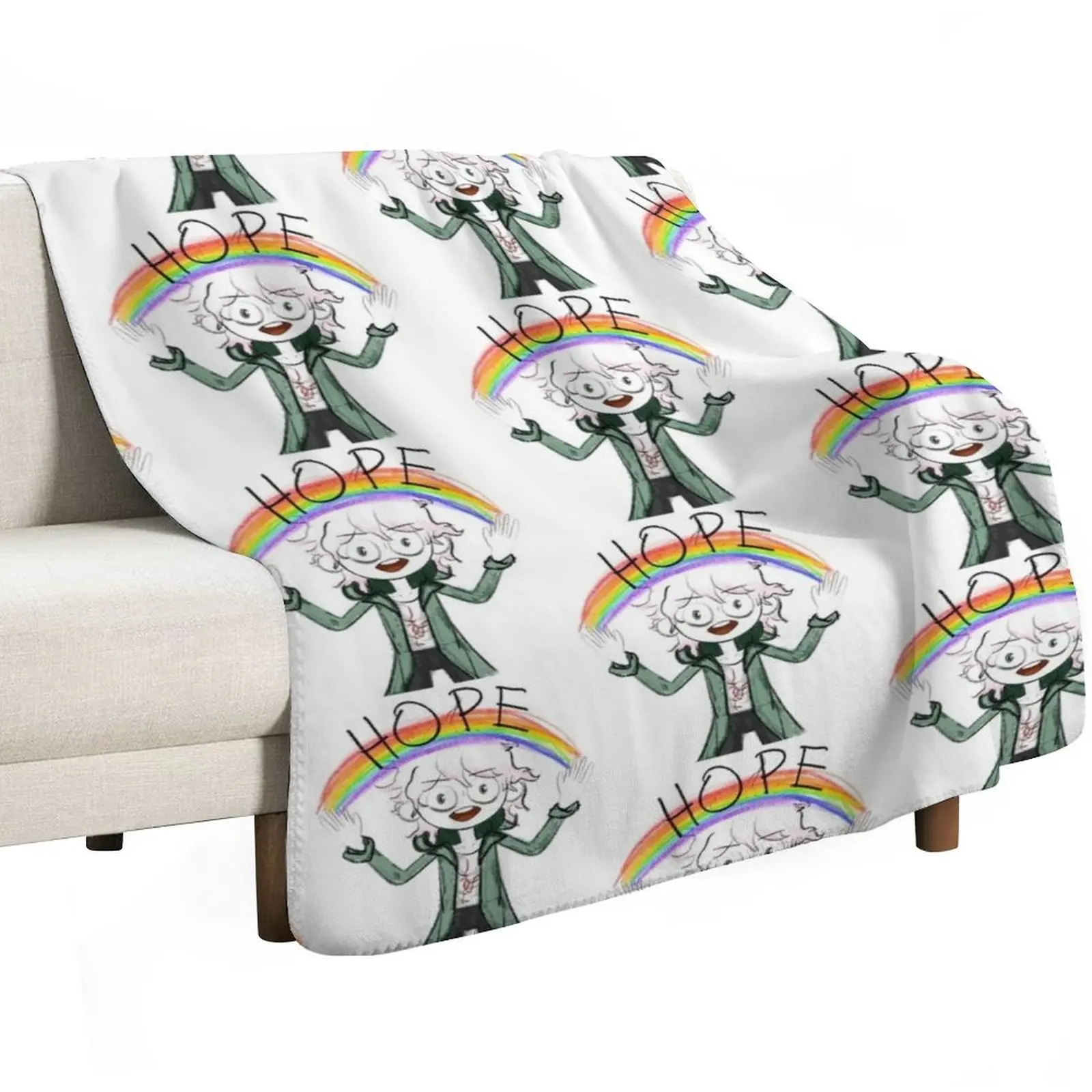 nagito Komaeda danganronpa hope Throw Blanket Hair Winter beds Sofa Throw Shaggy Softest Quilt Blankets