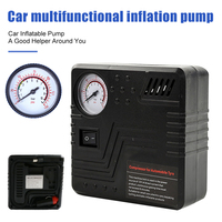 New sale Car Tire Inflator DC 12V Emergency Air Pump with Pressure Gauge Cigarette Lighter Connector Air Compressor Accessories
