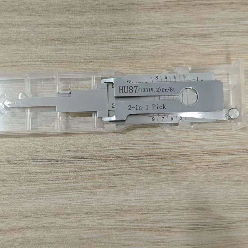 

HU87 2 IN1 Декодер для ключей из нержавеющей стали, ручной инструмент, уплотнительное кольцо, крючок, слесарные инструменты для Swift/Jimny - плоское фрезерование