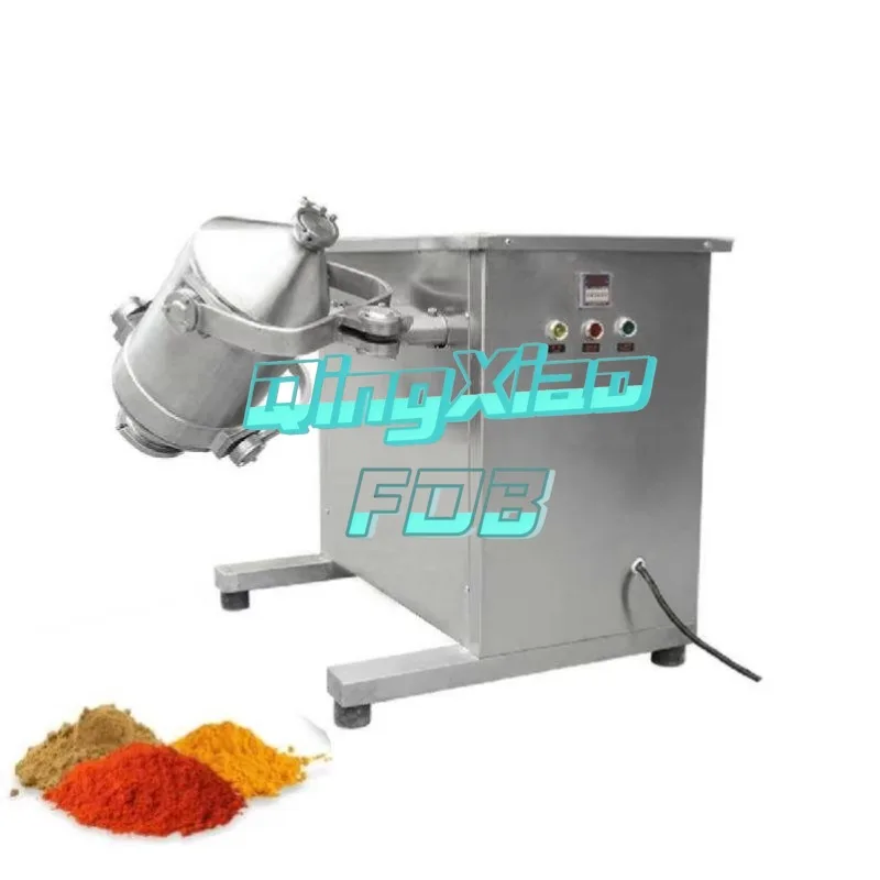 Stainless Steel 3D Mixer Chemical Food Medicinal Particle Powder Mixing Machine  High  Speed Industrial Equipment Food Grade FOB