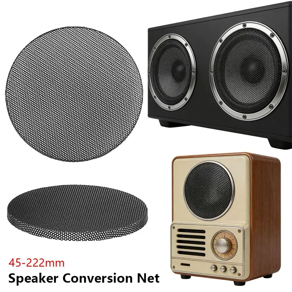 1Pcs New Metal Speaker Conversion Net Iron 45-222mm Grille Protection Mesh Speaker Decorative Circle Car Audio