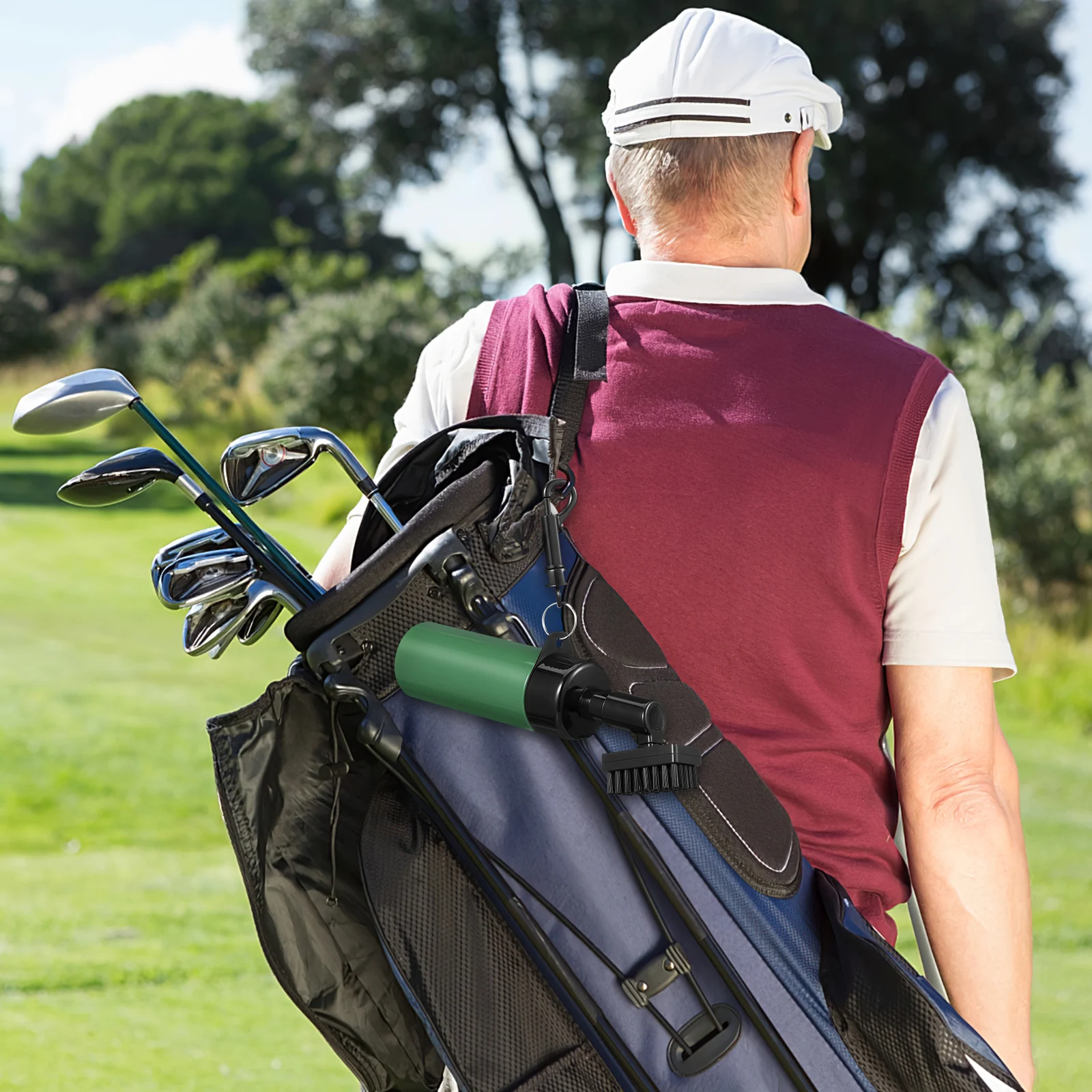 

1 Cleaner Brush Sprayer Bottle Portable Groove Cleaning Tool For Clubs Carts Shoes Reusable Kit Accessory Golf Cleaning