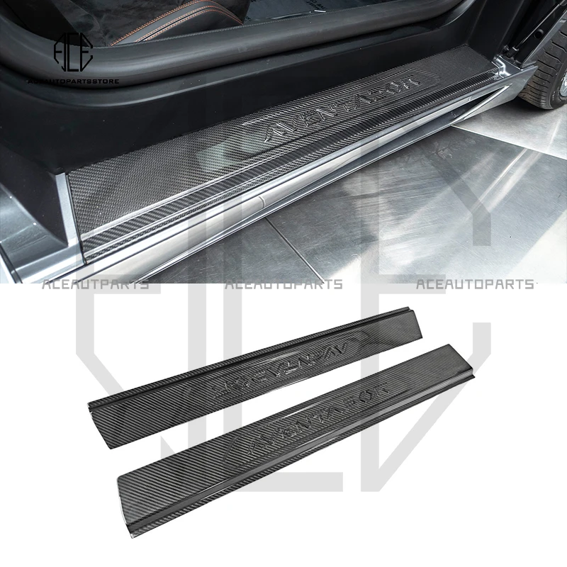 

Carbon Fiber Car Door Step Pedal Sill Scuff Plate Auto Parts For Lambo aventador LP700 Pedal Trim