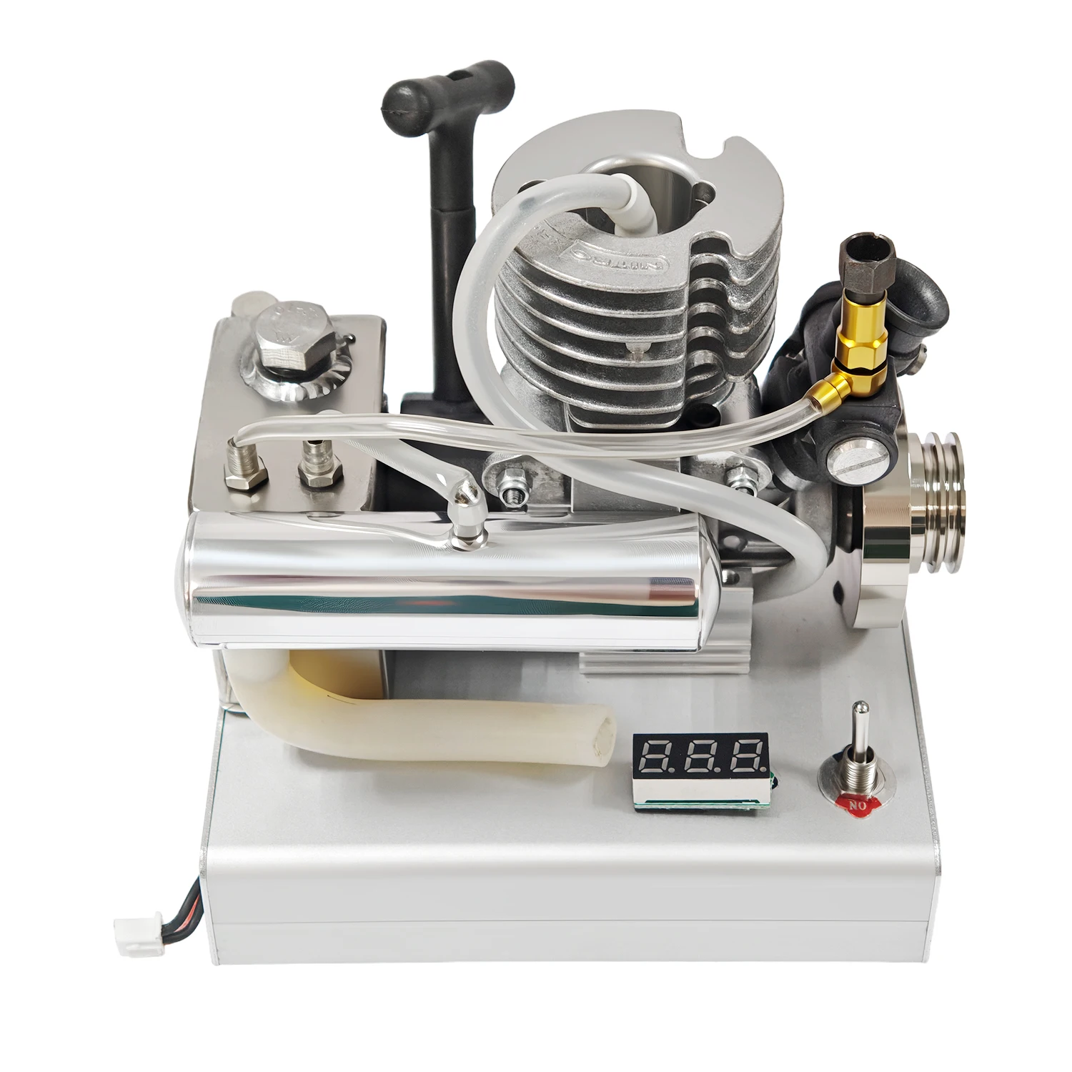 

DIY 15-level Horizontal Bar Engine Model Metal Flywheel Suitable for Remote Control Car Model Ship Model Toys