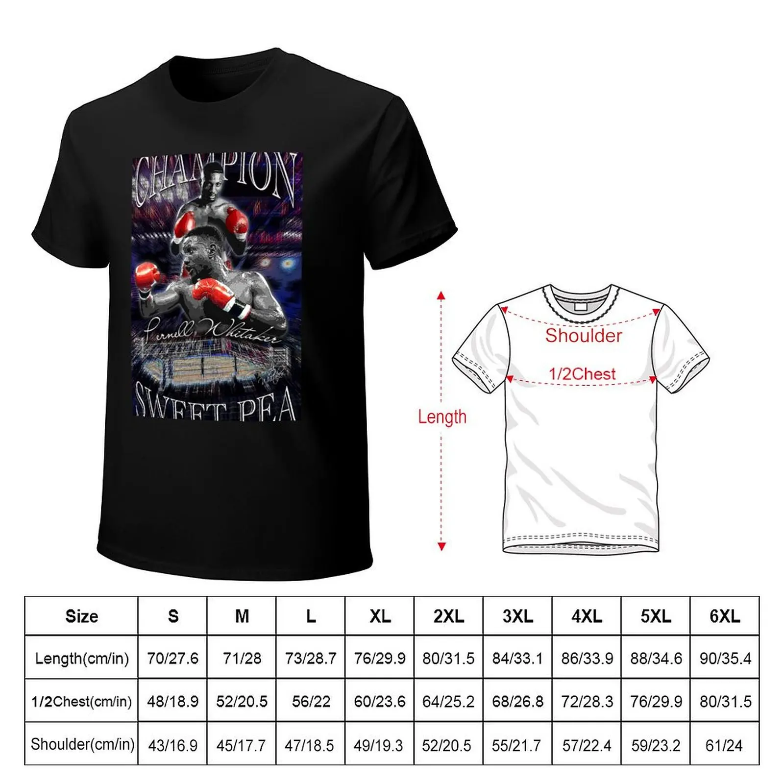 Pernell Sweet Pea Whitaker Champion D-2 Shirt T-Shirt anime oversized summer clothes tees mens t shirts