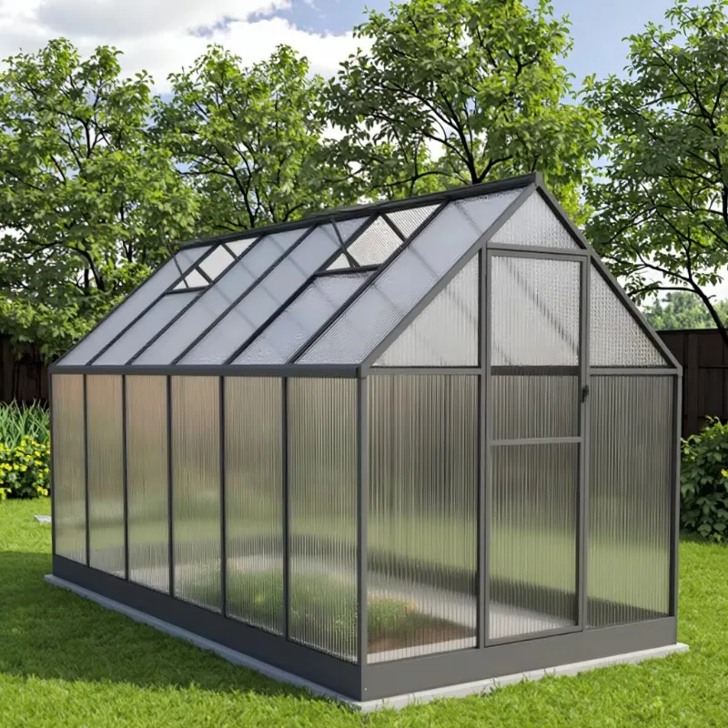 

Всепогодная теплица для домашнего садовода: надежная фиксация, быстрая сборка, современный алюминий, экологичная, водонепроницаемая