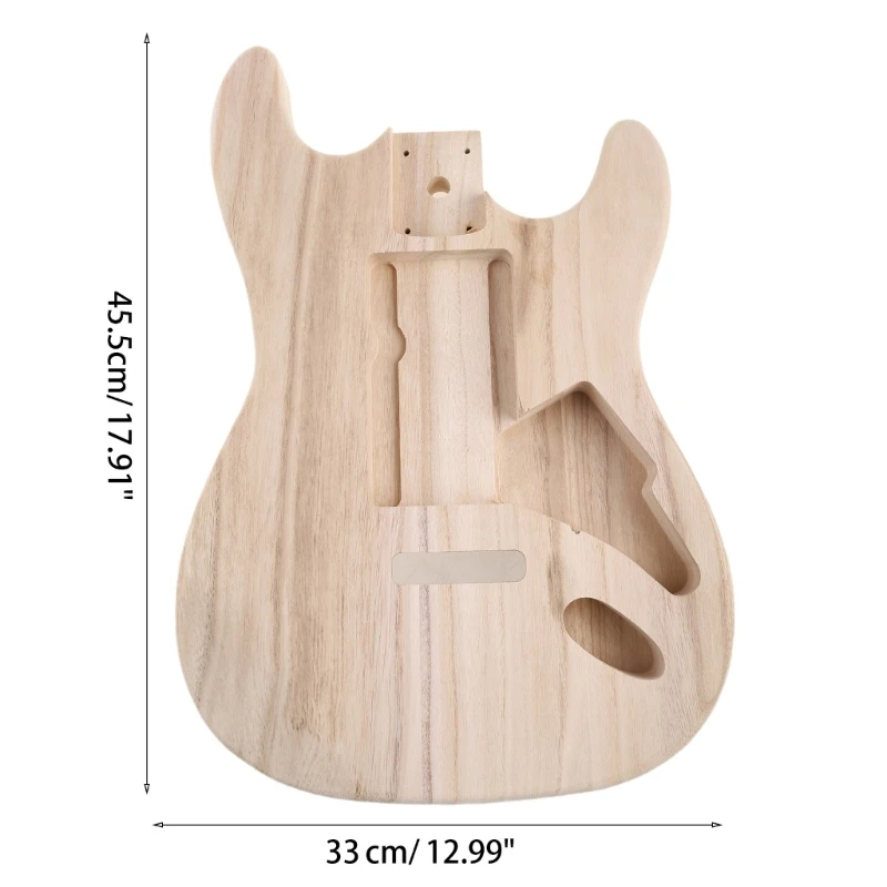 DIY Barrel Body Electric Guitar Replacement Body Unfinished Maple Guitar Body