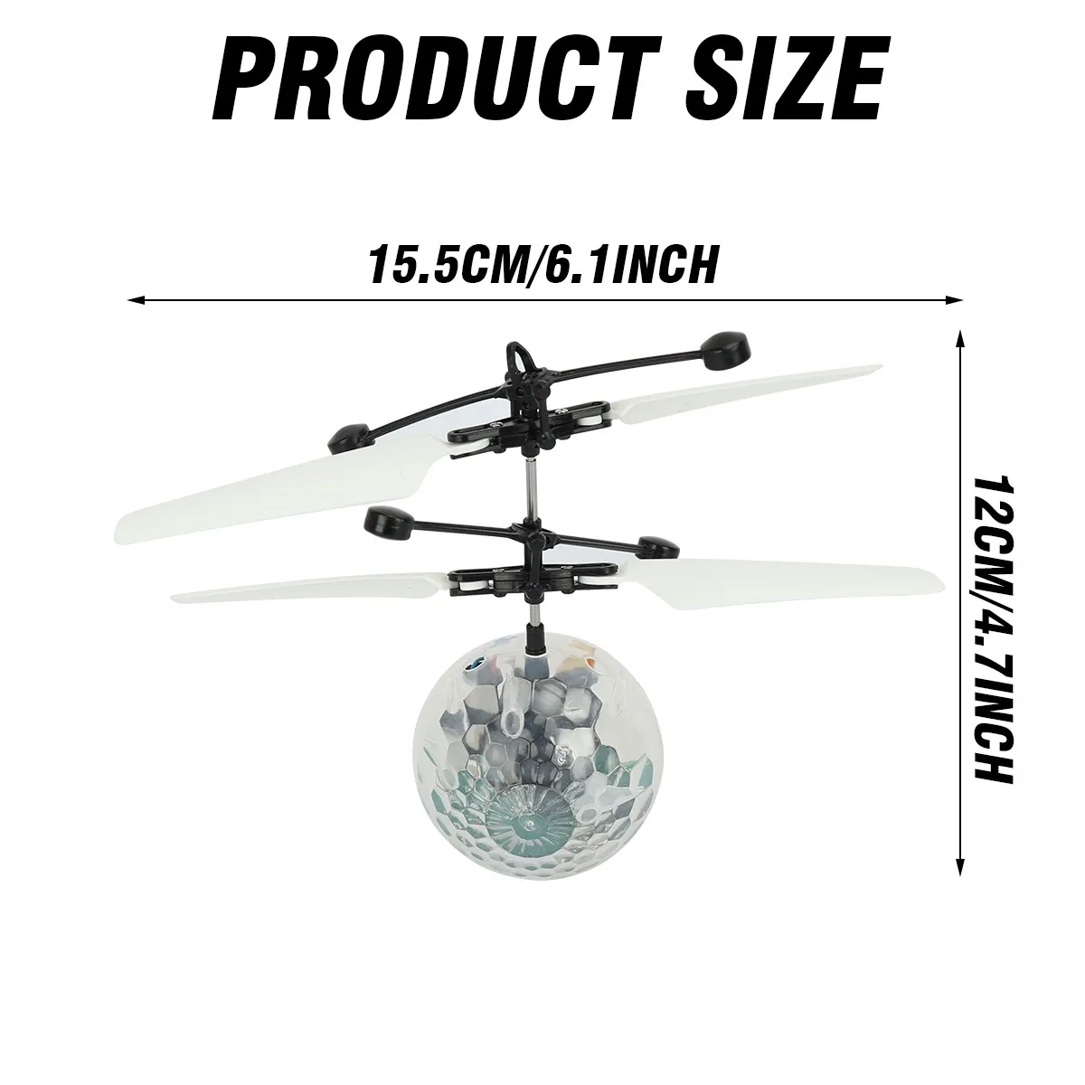 Светодиодная подвеска, хрустальный шар, инфракрасный индукционный радиоуправляемый контроль жестов, красочные светящиеся игрушки, уникальный подарок для детей