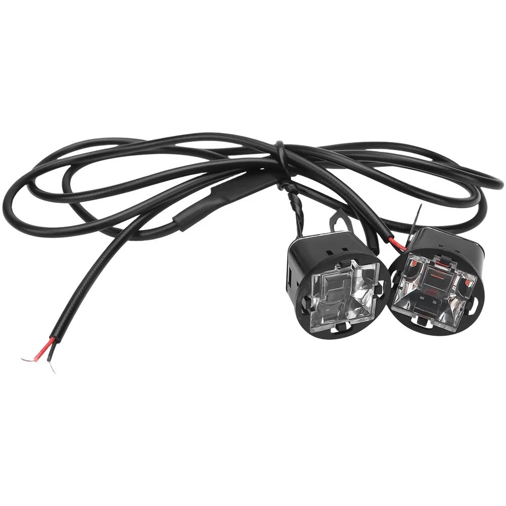 Aviation Aluminum Light 12V Strobe Light Night Riding Safety Compatible With Motorcycles For Cars For Motorcycles
