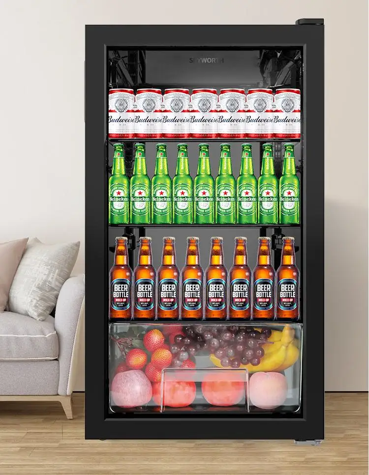 Mini Freezer Refrigerator 90L Ice-showcase Freezer Refrigerators Fridge for Home Hotel