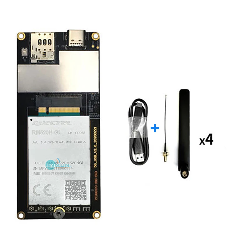 modulo tipo c 30 para usb30 placa adaptador antena sma femea para ipex4 pigtail dongle usb 5g quectel rm520n gl m2 01