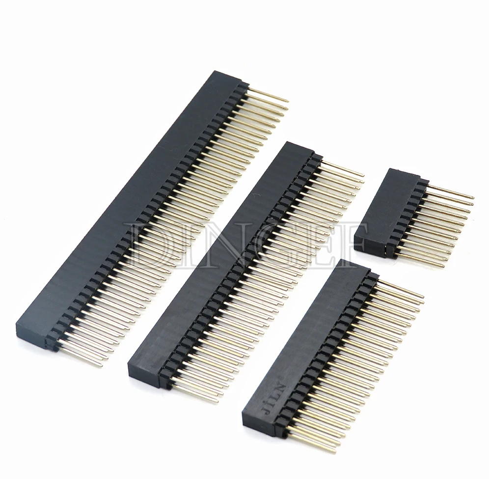 2.54mm 2x10P/16P/20P/25P/32P/40 Pin Female Stacking Header Connector Dual Row 2x20P PC104 For Raspberry Pi 2 Mode