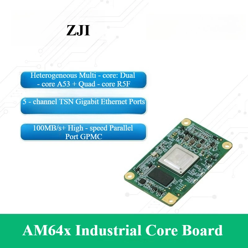 

SOM-TL64x AM64x Industrial Core Board, AM6442/6412 ARM Dual-core A53 Quad - core R5F TSN