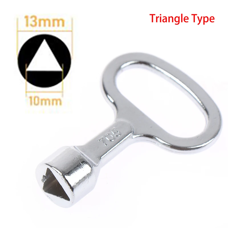Hot Koop 1Pc Paneel Lock Key Universele Moersleutel Driehoek/Socket Elektrische Kast Box Schakelaar