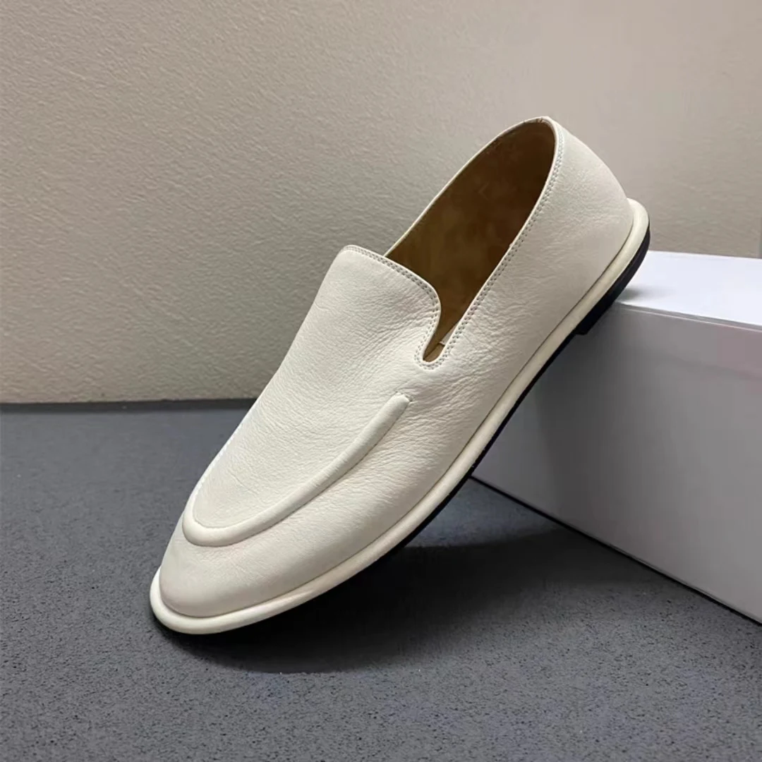 2024 Women's Loafer High Quality Soft Leather Slip on Comfortable Casual Shoes