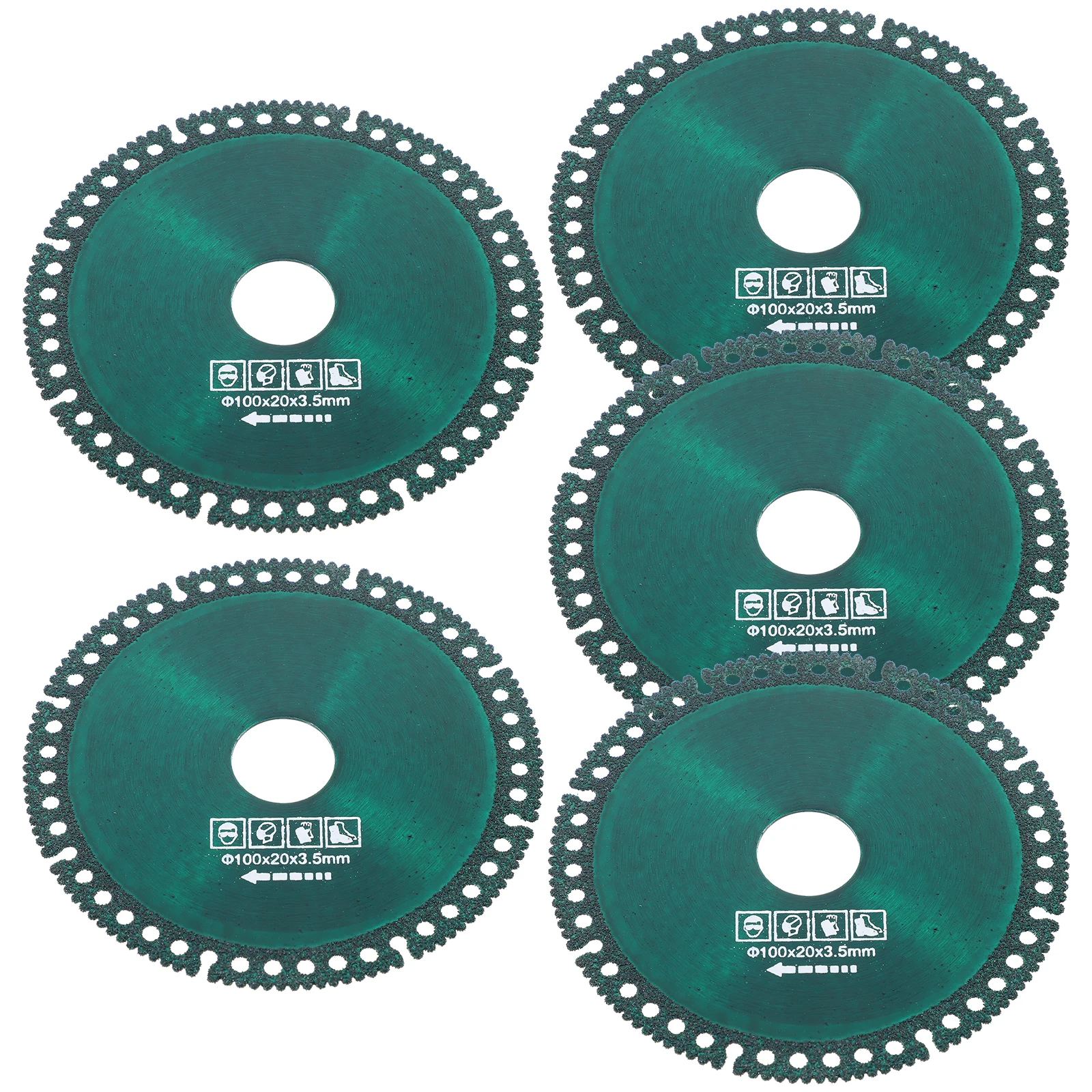 5pcs Cutting Disc Grinder Replacement Circular Saw Blade For Ceramic Tiles Marble Color Steel High Manganese