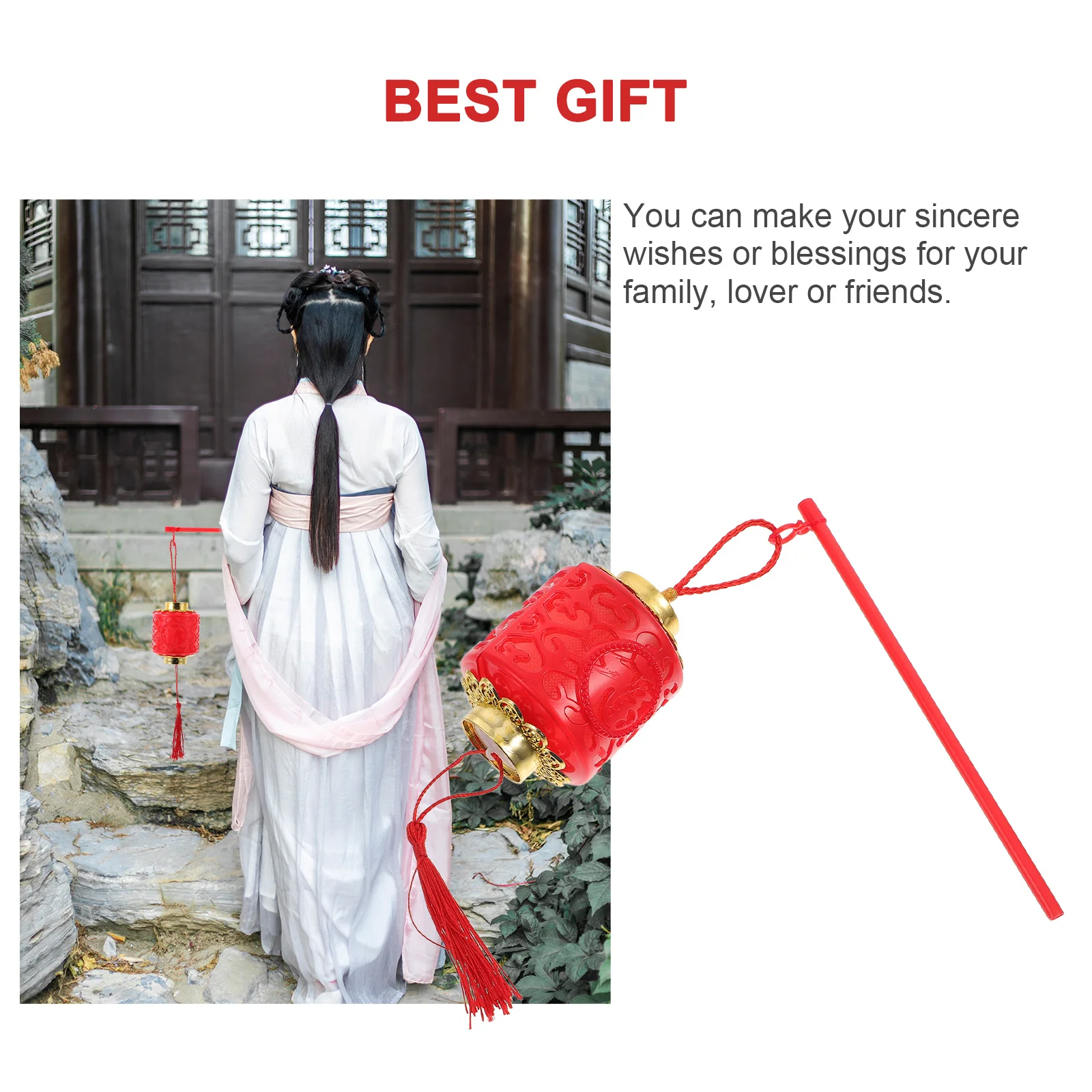 

3 set Gold Lanterns Festive Party Decor For Spring Festival Home Decoration Portable Chinese Style Red Lantern Kids Handheld New