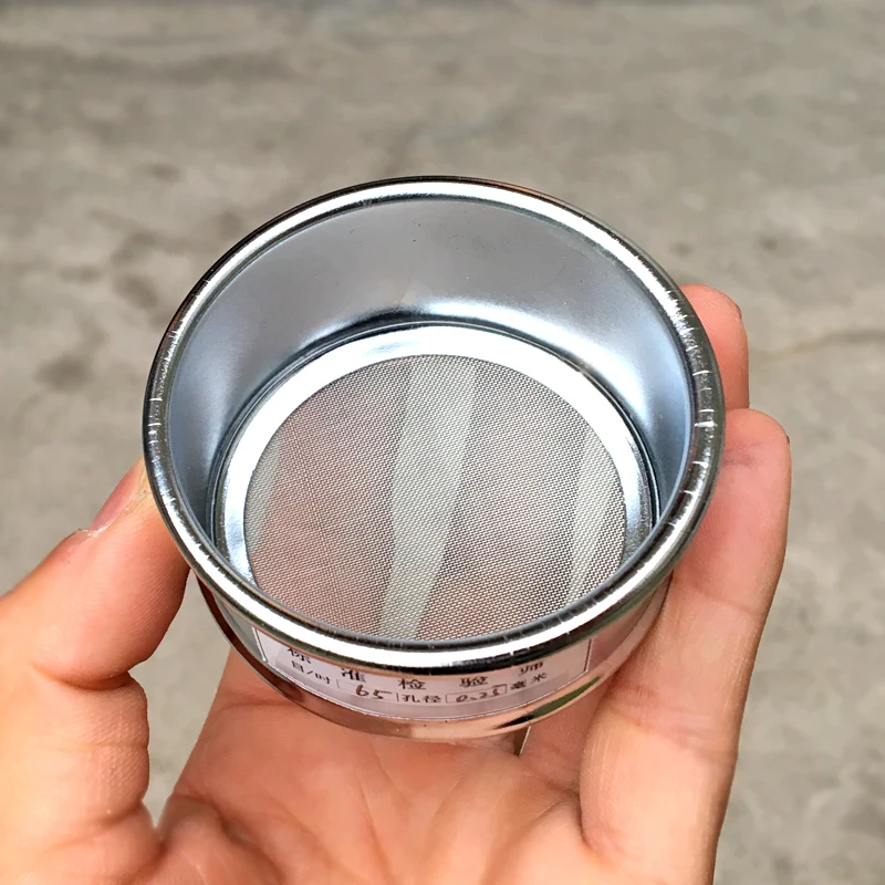 6cm standard sieve double layer punch frame 304 stainless steel mesh flour sieving sample sieve pharmacopoeia sieve test sieve