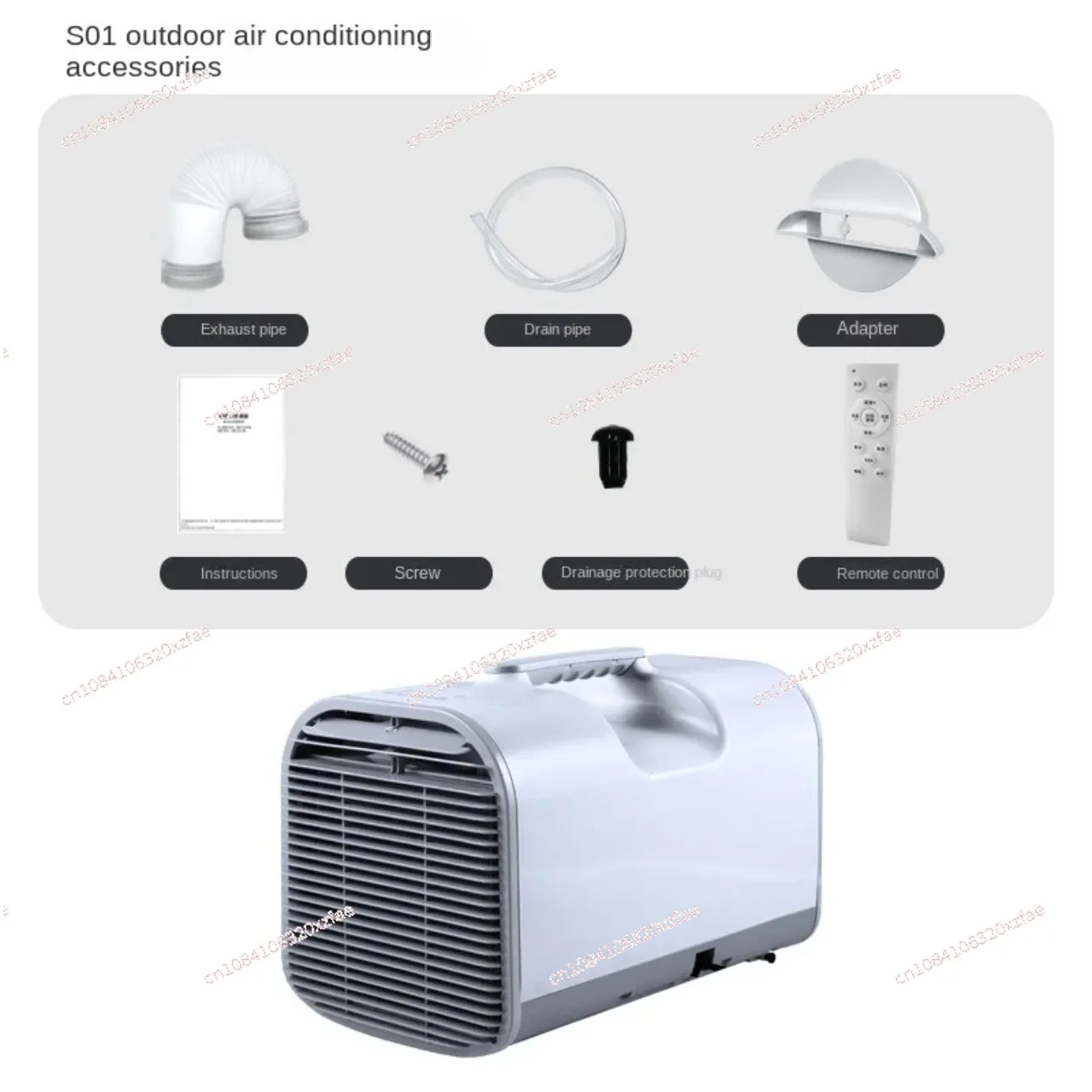 Indoor Camping Air Conditioner Portable Electric Device AC110V/220V Portable Mobile Home Tent Air Conditioner Outdoor