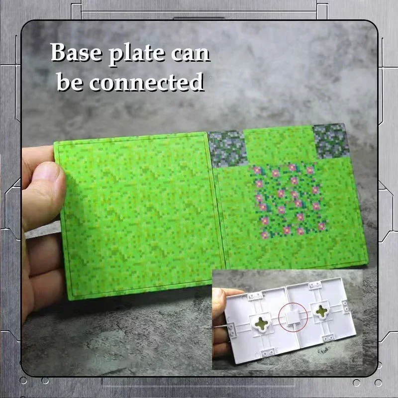 Magnetic Base Plate Variety Baseplates Match Mine World Magnetic Building Blocks Toys for Boys and Girls DIY Children Gift Toy