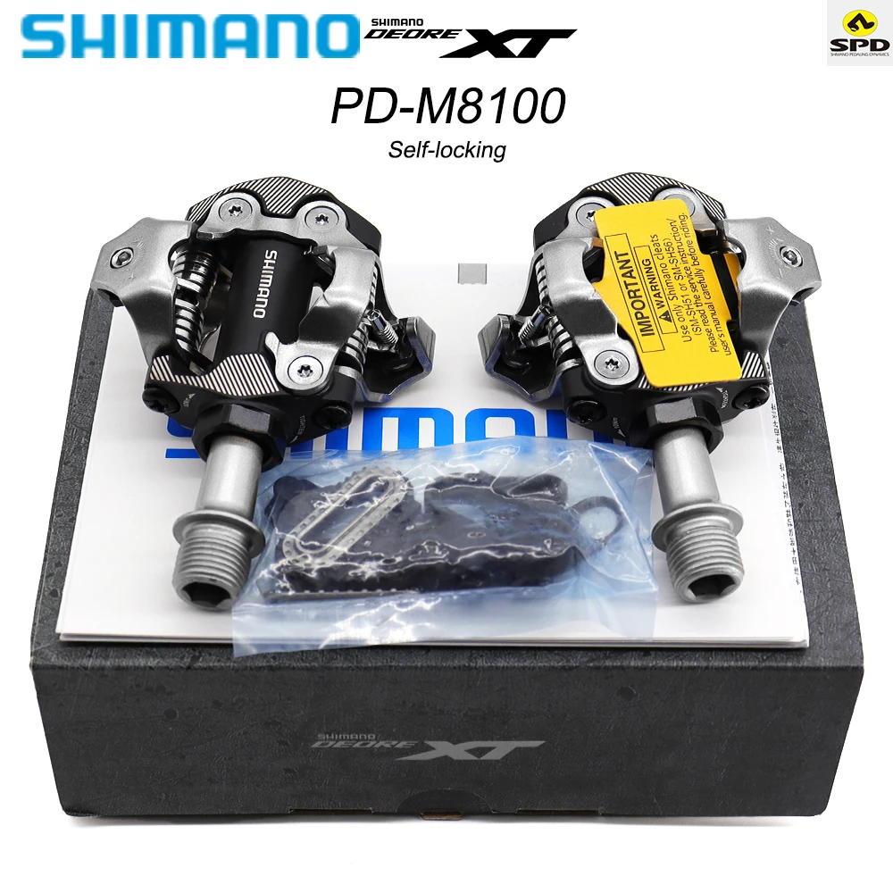 

Велосипедные педали Shimano Deore XT, для горного велосипеда, самоблокирующиеся, SPD M8100, оригинальные запчасти для горного велосипеда