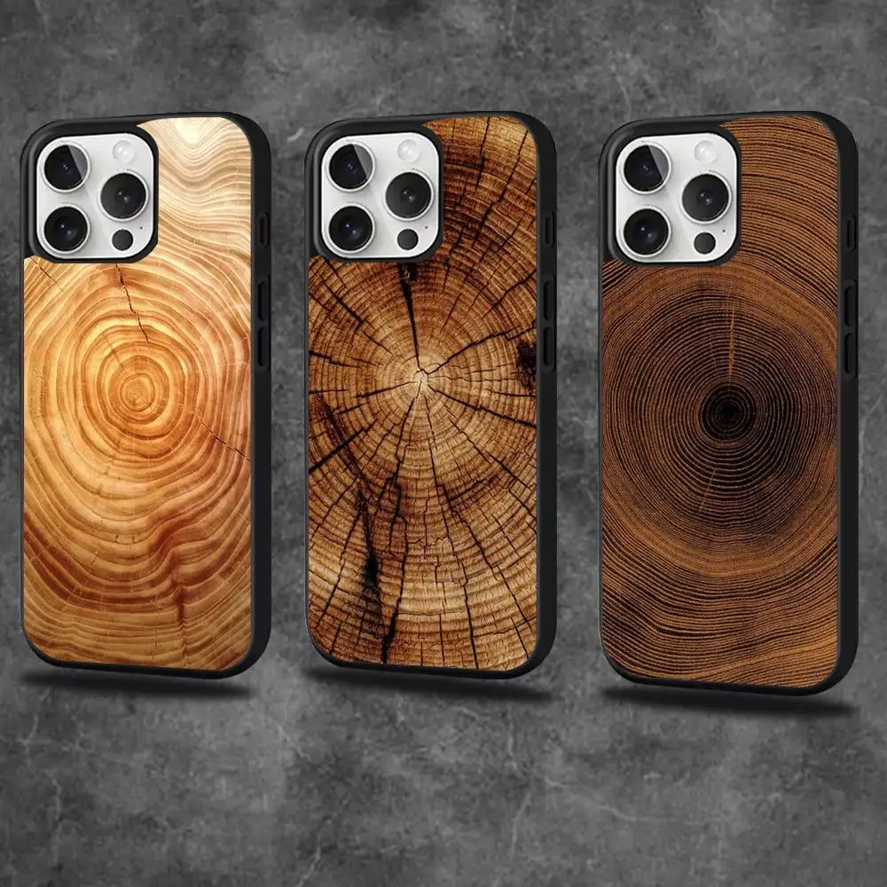 

Natural Wood Phone Case For iPhone 16,15,14,13,12,11,Pro,Max,Plus,Mini,SE4,E Magnetic Magsafe Wireless Charging