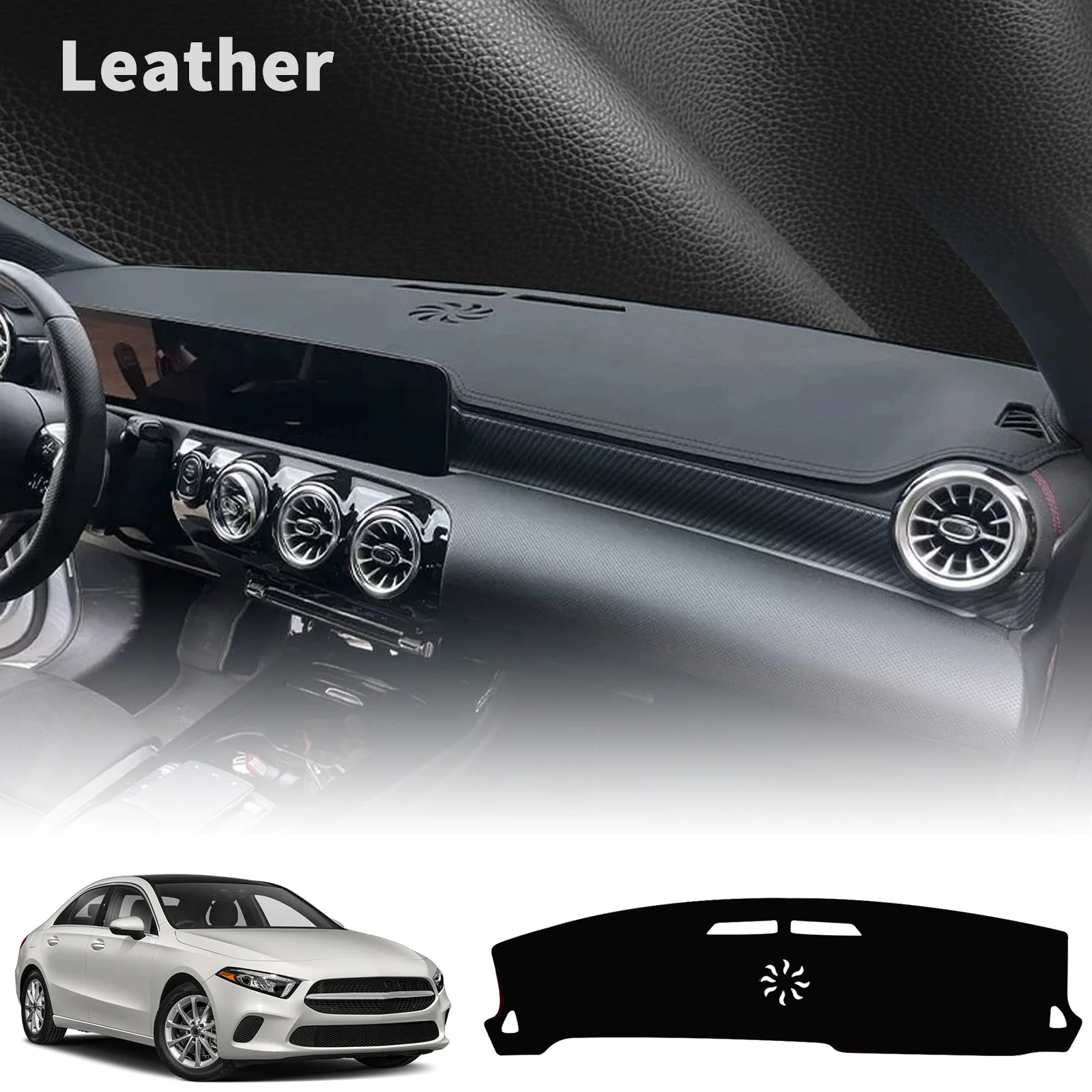 for Benz A-Class W177 V177 A Class 2018~2025 (Without HUD) Quality Dashboard Cover Dashmat Sunshade Anti‑UV Protector Dash Mat
