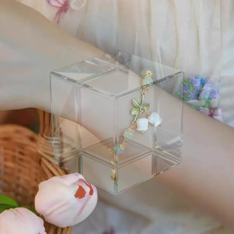 Cherry Pendant Orchid Bracelet Exquisite Flower Charm New Chinese Style Beaded Hand Rope For Party