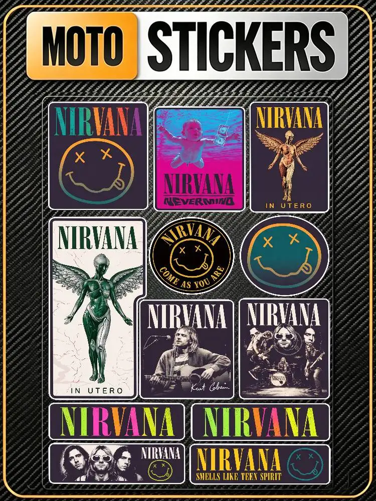 N-Nirvana Universal Waterproof Reflective Decorative Decals Scratch Hide For Car Motorcycle Helmet Fridge