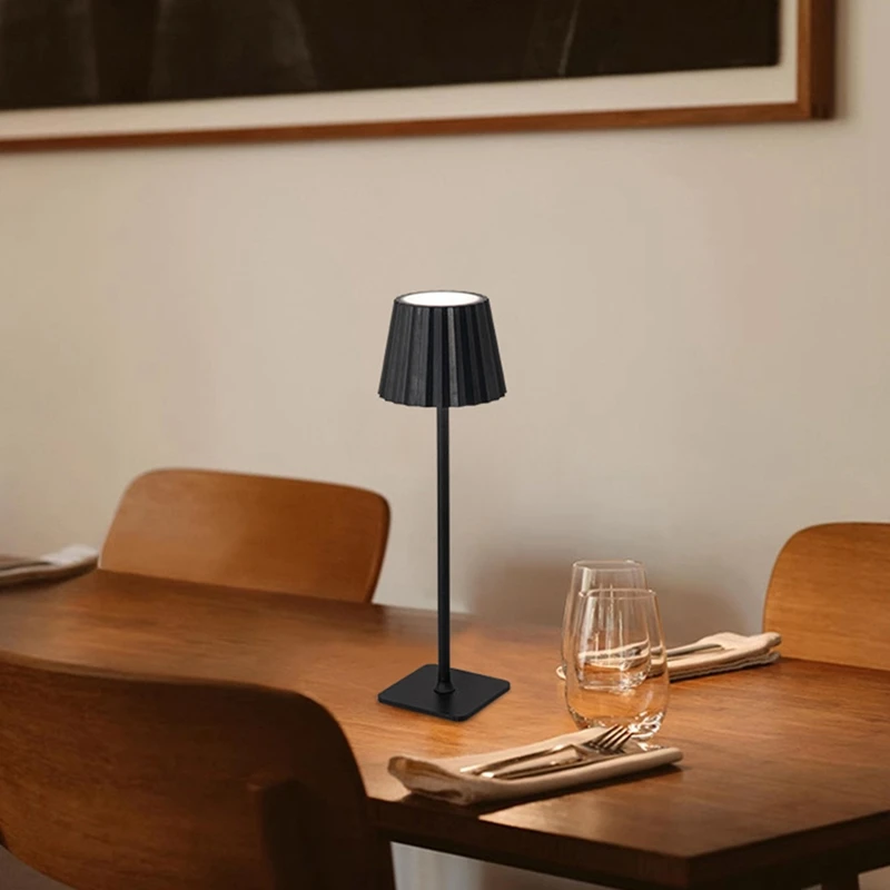 ABDJ-3W LED لمبة مكتب مصباح مكتبي لاسلكي 2000Mah قابلة للشحن مصباح مكتبي محمول لغرفة النوم مصباح مكتبي للزينة