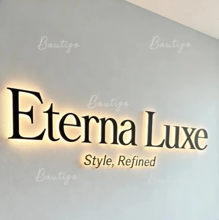 Custom Light Sign Metal Backlit Business Signage Outdoor Storefront 3D Advertising Illuminated Personalizedlogo Led Neon Bar