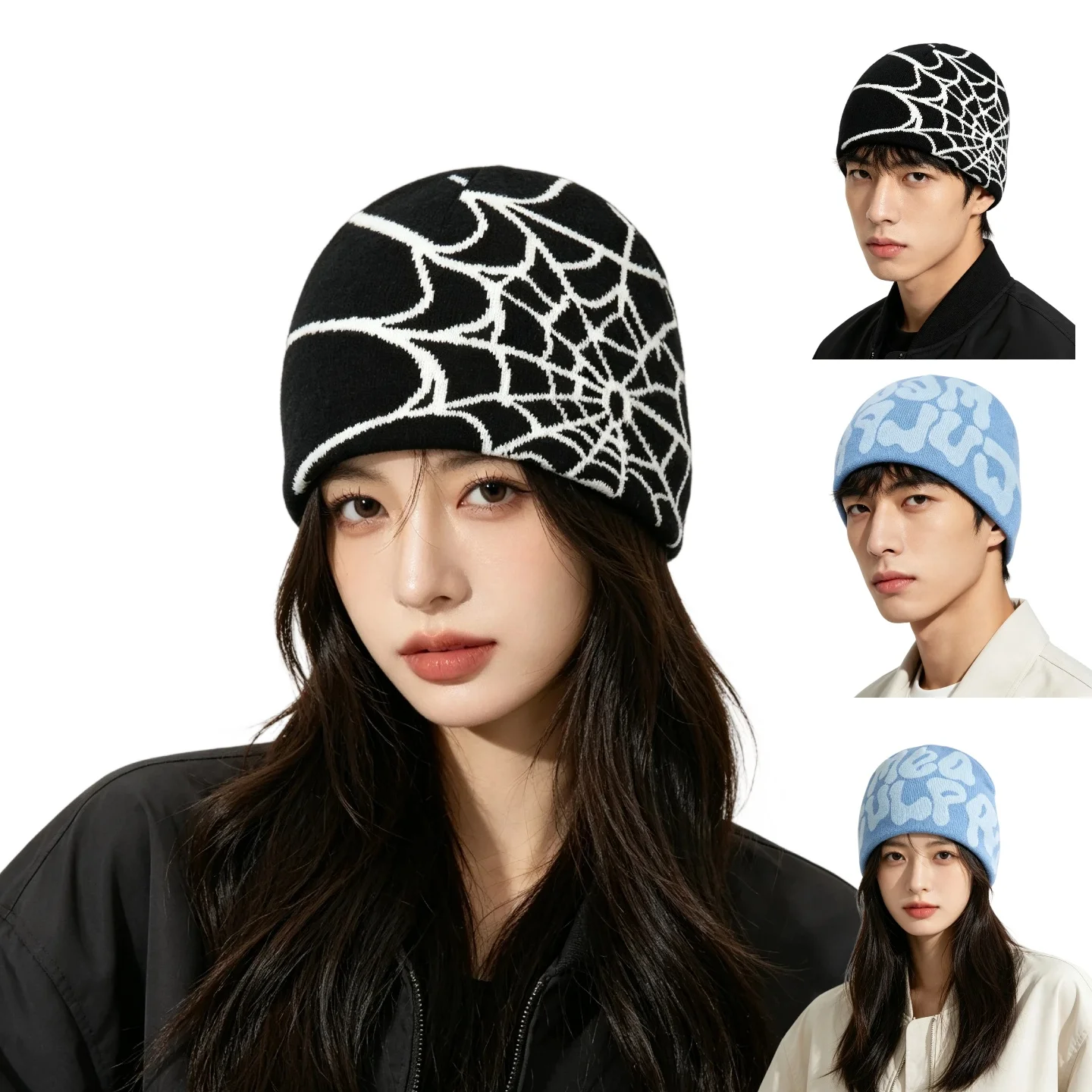 Mea Culpa Knitting Beanies Hat For Women Men Couple Y2K What's In Fashion Bonnet Kpop Wool Skullies Hoods Lady Caps Gorro шапка