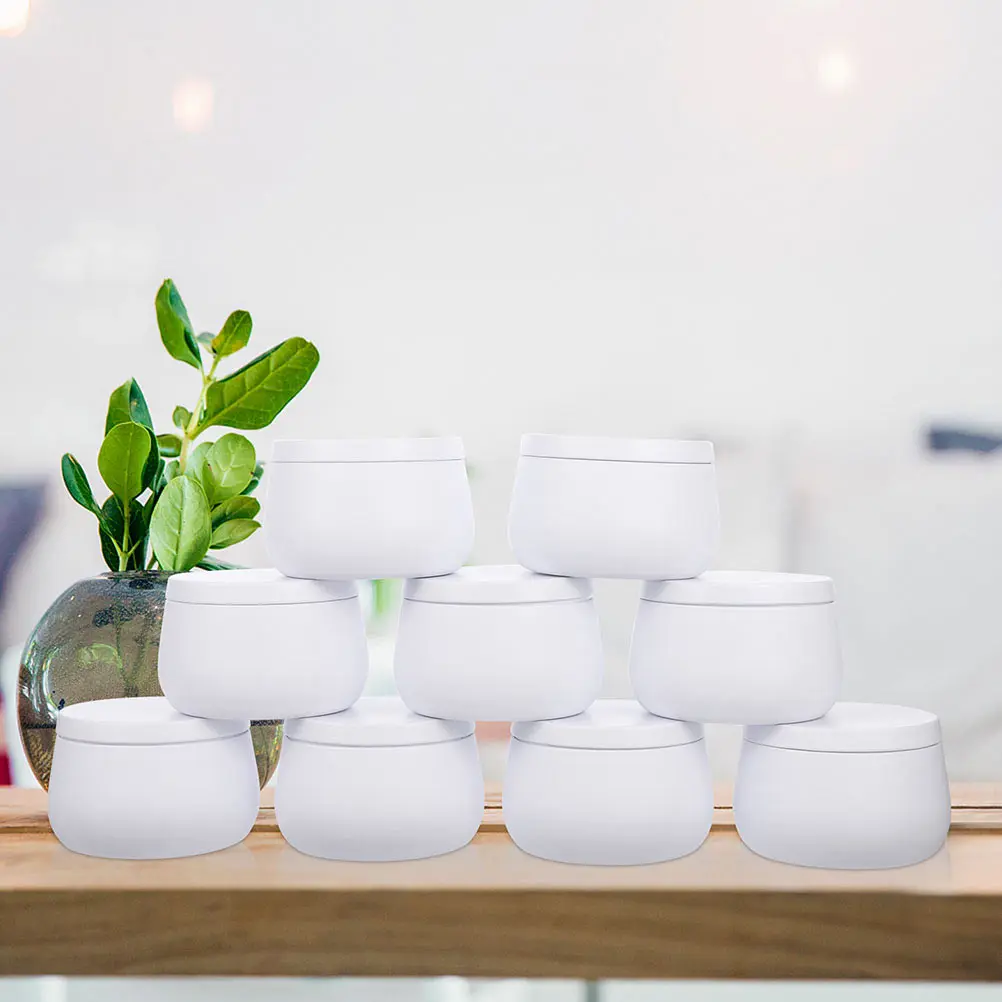 

12 Pcs Round Sealed Tea Storage Jars Tinplate Cans Round Sealed Cans Snacks Boxes Home Decor Craft Containers